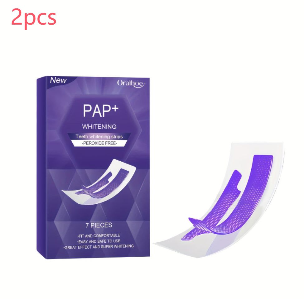 Purple Teeth Whitening Strips for Instant Brighter Smile