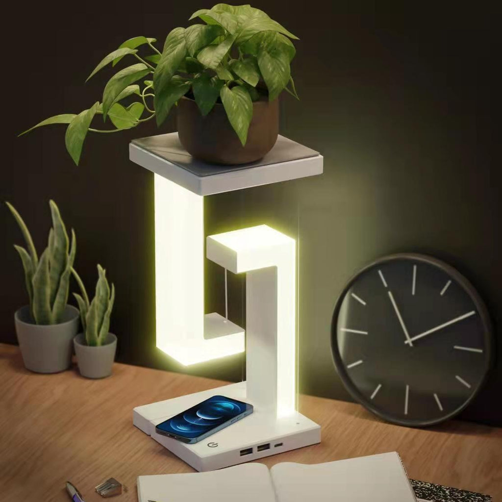 Floating Wireless Charging Balance Lamp for Stylish Bedrooms