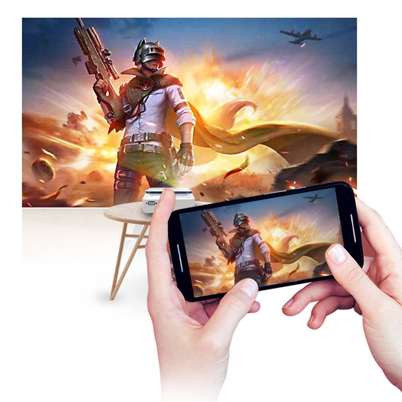Compact Wireless Projector for Home and Travel Entertainment