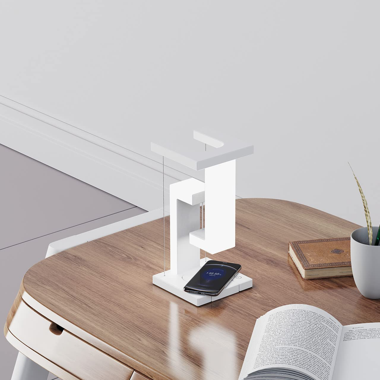 Floating Wireless Charging Balance Lamp for Stylish Bedrooms