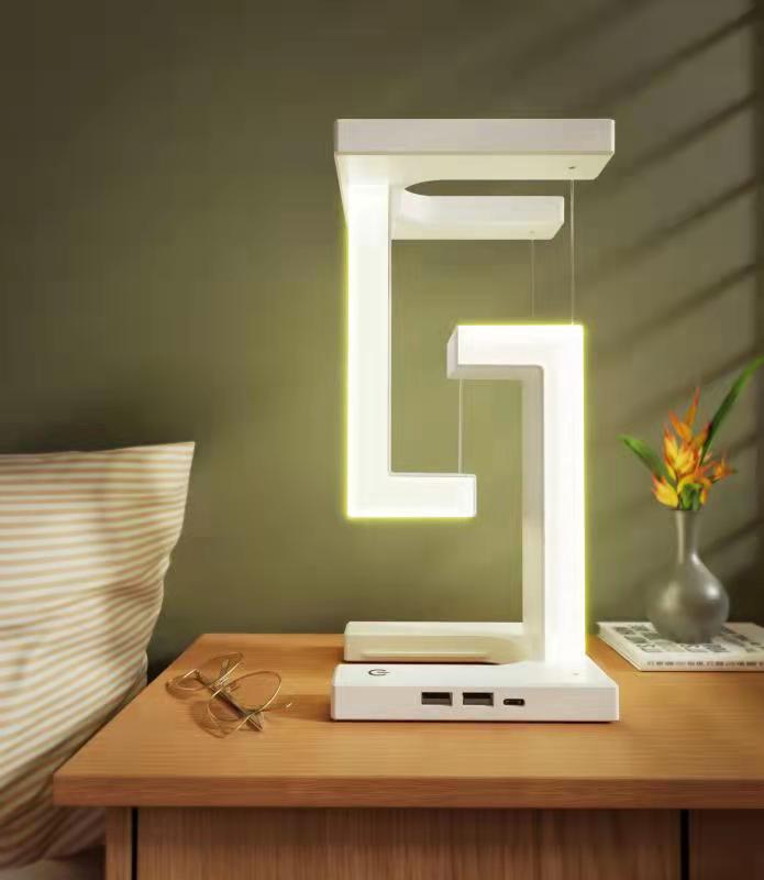 Floating Wireless Charging Balance Lamp for Stylish Bedrooms