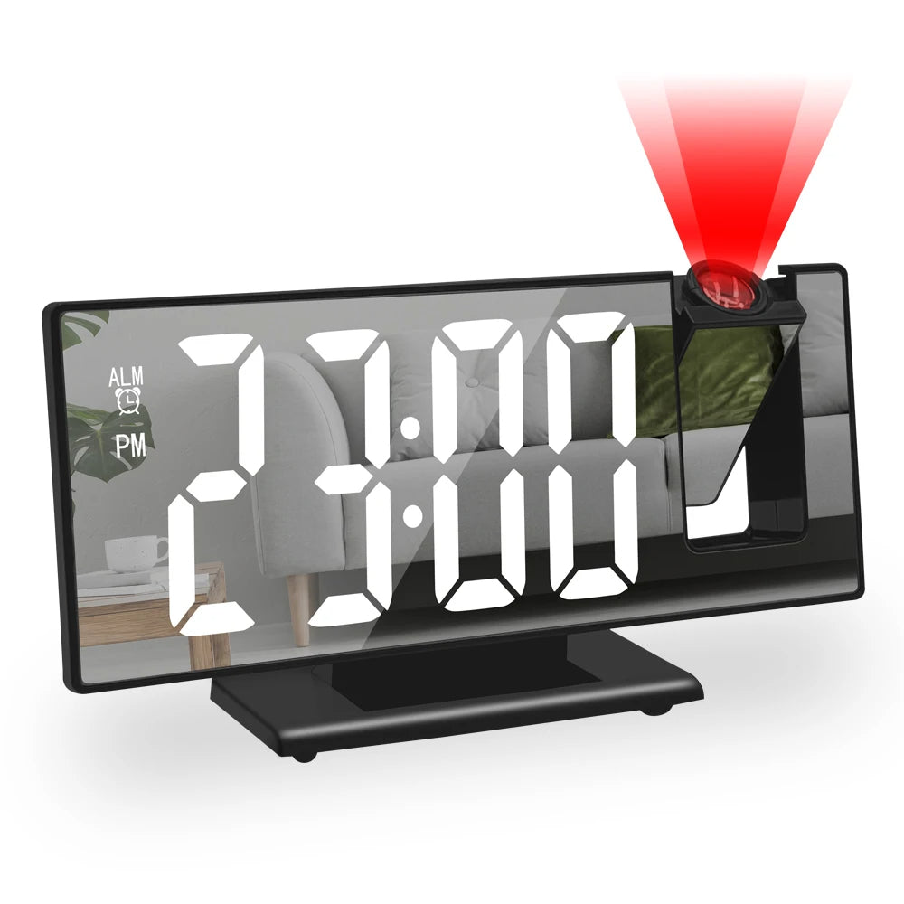 Wake Up Smarter with This LED Projection Alarm Clock