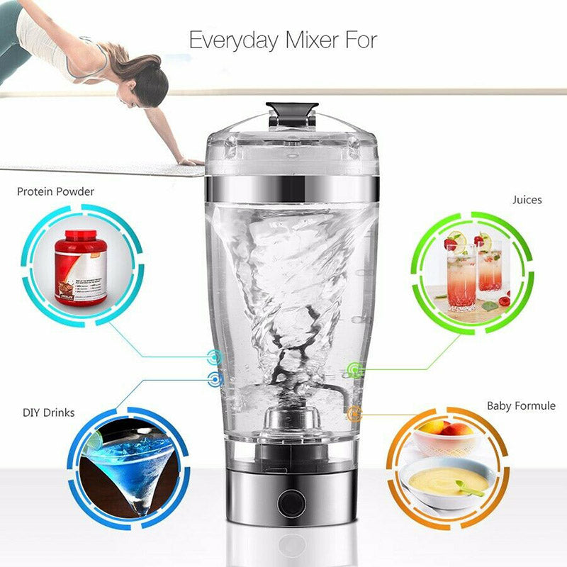 USB Electric Shaker Bottle for Smooth Protein and Coffee