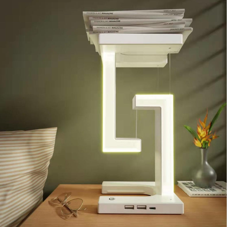 Floating Wireless Charging Balance Lamp for Stylish Bedrooms