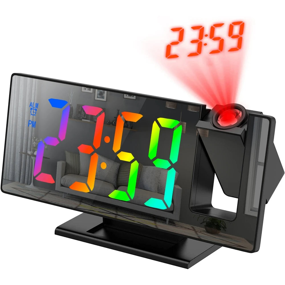 Wake Up Smarter with This LED Projection Alarm Clock