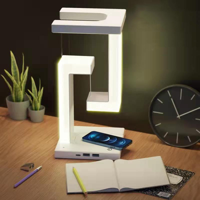 Floating Wireless Charging Balance Lamp for Stylish Bedrooms