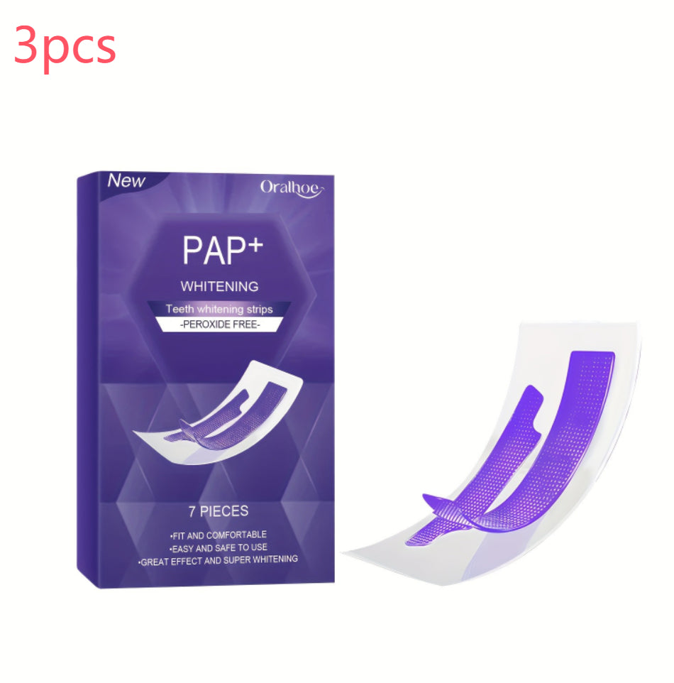 Purple Teeth Whitening Strips for Instant Brighter Smile